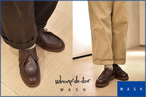 【WASH × whoop’-de-doo’】フレンチシックな進化する実用靴　