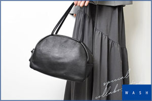 【再入荷】WASH別注モデル FOLNA の華奢見えボストンバッグ