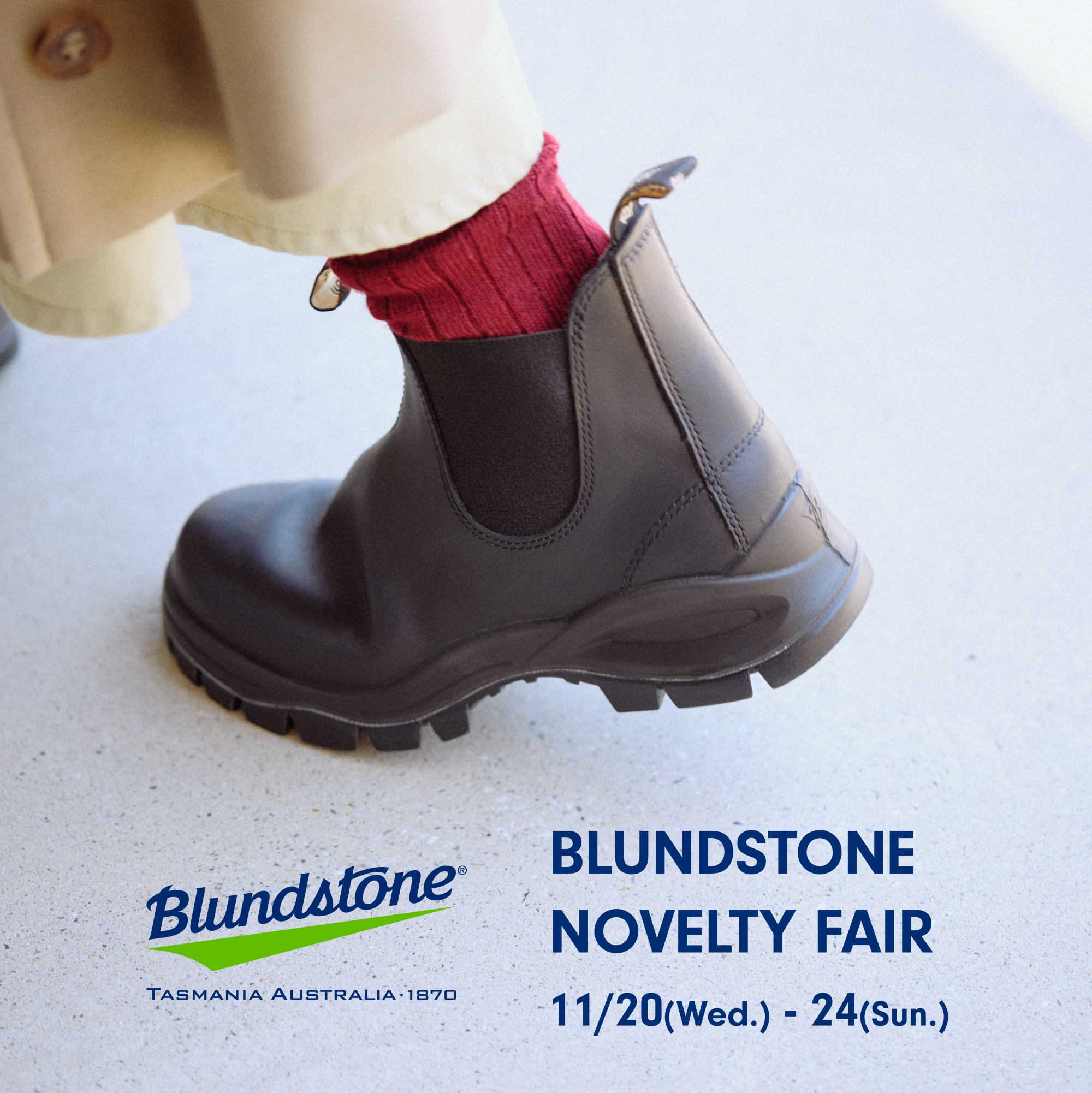 【WASHルクア店】BLUNDSTONE　NOVELTY　FAIR　11月20日より開催