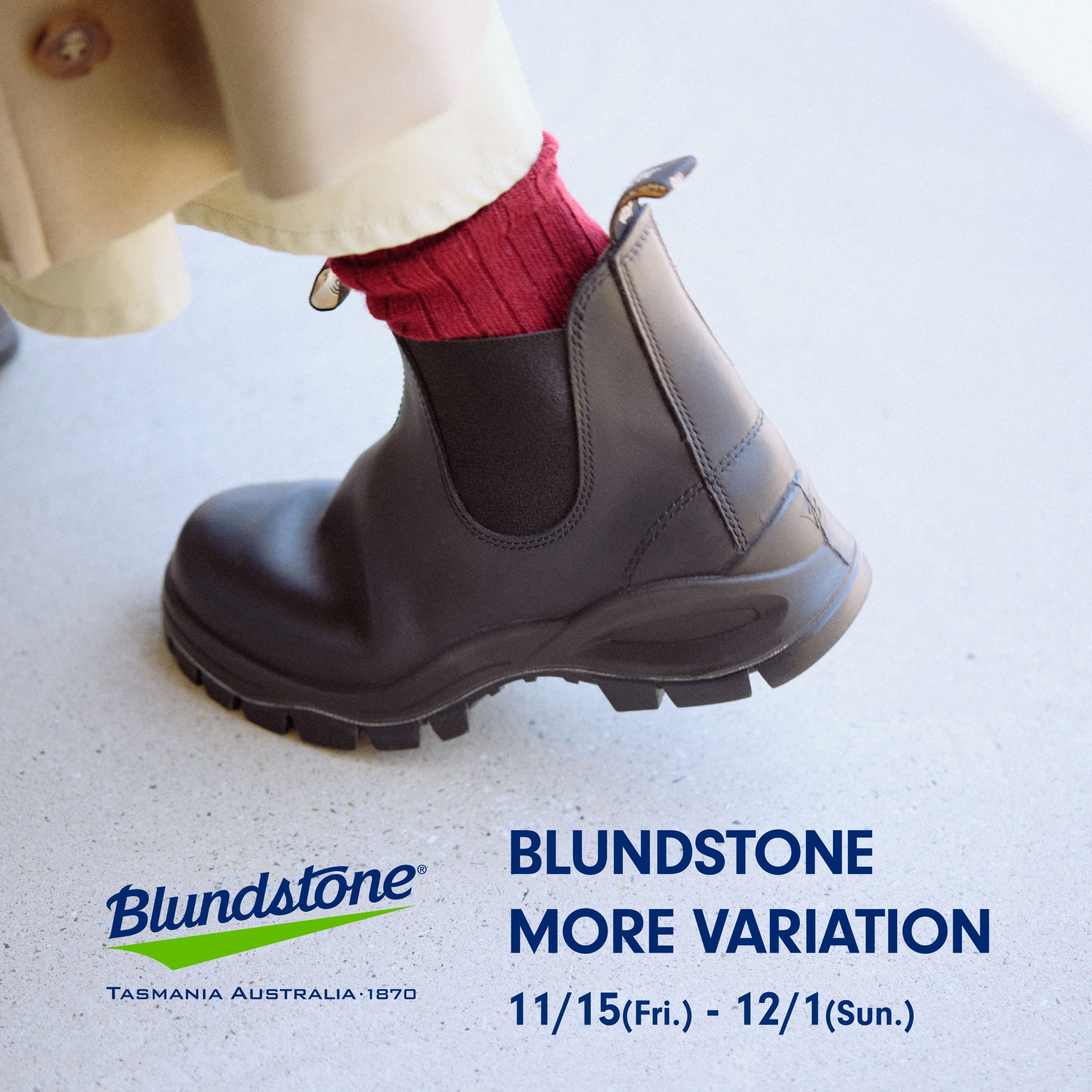 【WASH池袋パルコ店】Blundstoneモアバリエーション 11月15日より開催