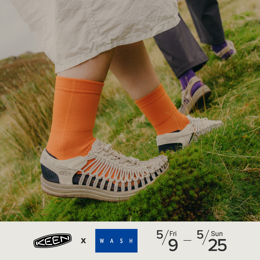 ＜KEEN×WASH＞ノベルティフェア 5/9(金)よりWASH各店にて開催中